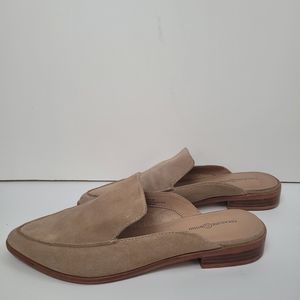TREASURE & BOND TAN SUEDE LOAFER MULE SIZE 8.5